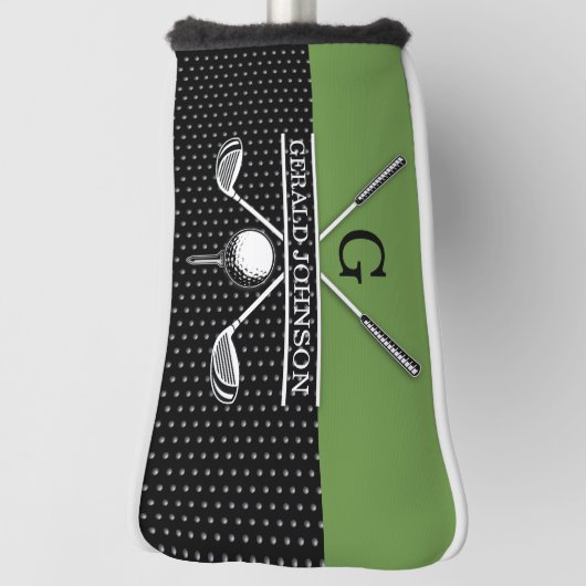 Elegantes Golf Monogram Design Golf Headcover (Rotieren 90)