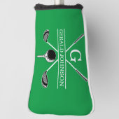 Elegantes Golf Monogram Design Headcover (Rotieren 90)