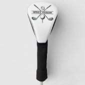 Elegantes Golf Monogram Design Headcover (Vorderseite)