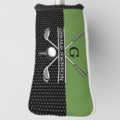 Elegantes Golf Monogram Design Headcover (Rotieren 90)