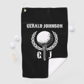 Elegantes Golf Monogram Design mit Kraath Golfhandtuch (Insitu)