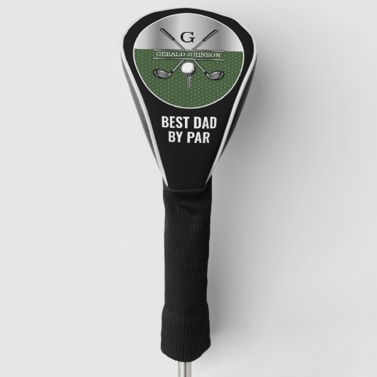 Elegantes Golf Monogram, individuelles Design Headcover (Vorderseite)