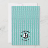 Elegantes Golf Themed Design Einladung (Rückseite)