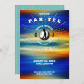 Elegantes Golf Themed Design Einladung (Vorne/Hinten)