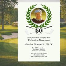 Elegantes Golfthema-Spielerlebnis 50. Geburtstag