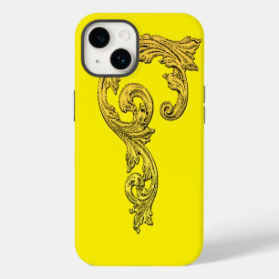 Elegantes Goth Design in Gold iPhone 7 Hülle iPhone 14 Hülle