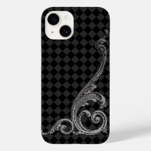 Elegantes Goth-Schleifen-Design in Grau iPhone 7 H Case-Mate iPhone Hülle