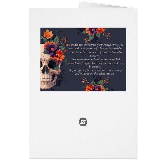 Elegantes Gothic 3D Floral Complete Wedding Progra (Hinten)