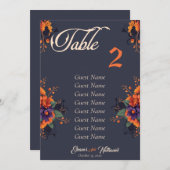 Elegantes Gothic 3D-individuelles Tischdiagramm Ankündigung (Vorne/Hinten)