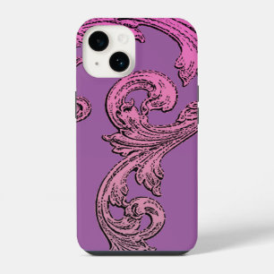Elegantes Gothic-Design in lila iPhone 6 Hülle iPhone 14 Hülle