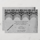 Elegantes Gothic Lace Halloween-Party Einladung (Vorne/Hinten)