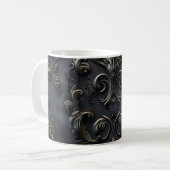 Elegantes gotisches Dekor Kaffeetasse (Vorderseite Links)