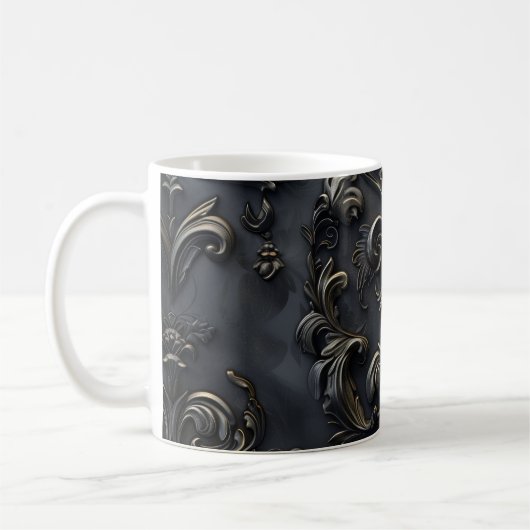 Elegantes gotisches Dekor Kaffeetasse (Links)
