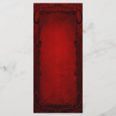 Elegantes Gotisches Halbweitmenü Menükarte (Rückseite)