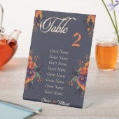 Elegantes Gotisches individuelles Tischdiagramm Sockelschild (In Situ)