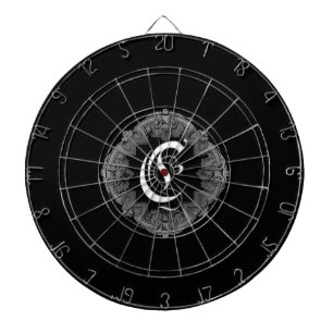 Elegantes gotisches Initial C Dartscheibe