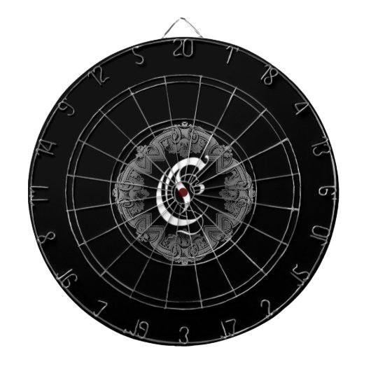 Elegantes gotisches Initial C Dartscheibe (vorne)