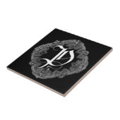 Elegantes gotisches Initial P Fliese (Seite)