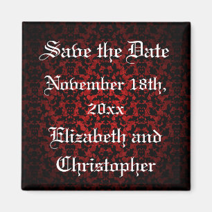 Elegantes gotisches Save the Date Magnet