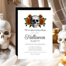 Elegantes Gotisches Schwarzes Blumenschädel Hallow