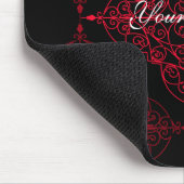 Elegantes gotisches Weihnachtsgeschmack Mousepad (Ecke)