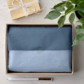 Elegantes Gradient Blue mit individuellem Logo Seidenpapier (Geschenk)