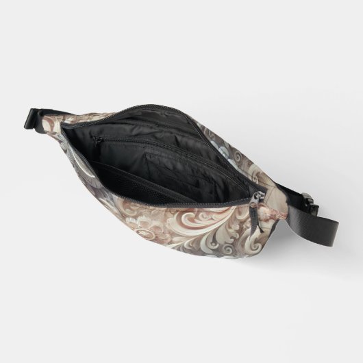 Elegantes Gradient Pastel Lace Muster Medium Gesch Bauchtasche (Offen)