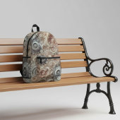 Elegantes Gradient Pastel Lace Muster Medium Gesch Bedruckter Rucksack