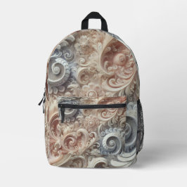 Elegantes Gradient Pastel Lace Muster Medium Gesch Bedruckter Rucksack