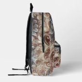 Elegantes Gradient Pastel Lace Muster Medium Gesch Bedruckter Rucksack (Links)