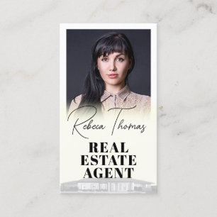 Elegantes Gradientenportrait Visitenkarte