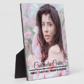 Elegantes Graduate Custom-Foto Fotoplatte (Seite)