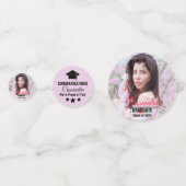 Elegantes Graduate Custom-Foto Konfetti (Vorderseiten)