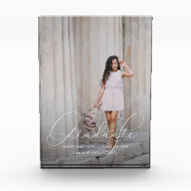 Elegantes Graduate Script mit Foto