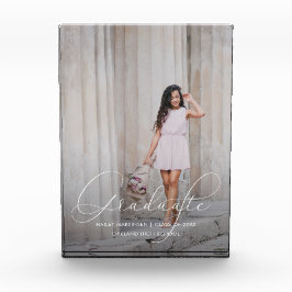 Elegantes Graduate Script mit Foto