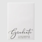 Elegantes Graduierungsgruppenüberlagern Pergament Einladungen (Vorderseite)