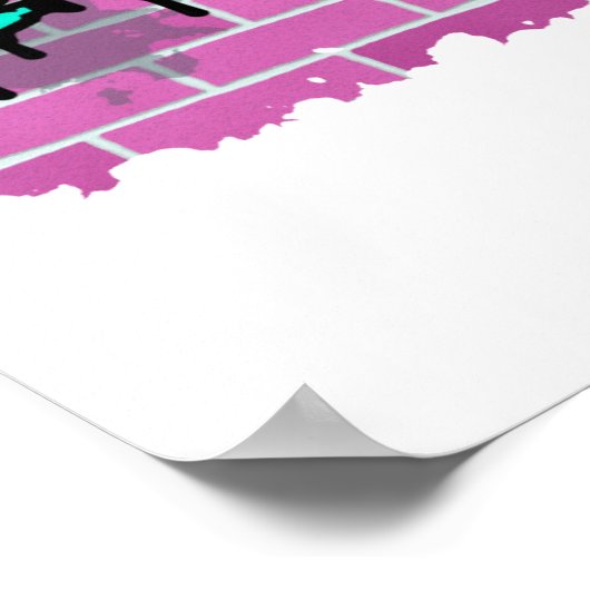 elegantes Graffiti-Design Poster (Ecke)