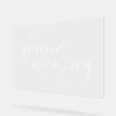 Elegantes Grand Opening Transparenter Empfang Acrylschild (Winkel)