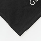 Elegantes Grandeltern Grandchildren Foto Fleecedecke (Ecke)