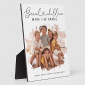 Elegantes Grandeltern Grandchildren Foto Fotoplatte (Seite)