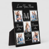 Elegantes GRANDMA 5 Foto Collage Monogram Poem Fotoplatte (Seite)