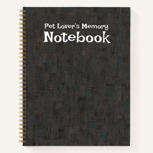 Elegantes Granit-Style-Journal Notizblock (Vorderseite)