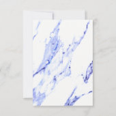 Elegantes Granitmuster aus weißem Marmor Einladung (Rückseite)