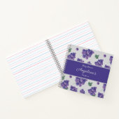 Elegantes Grape Baby Shower Gift List-Notebook Notizblock (Innenseite)