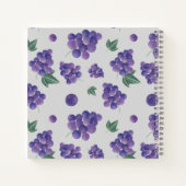 Elegantes Grape Baby Shower Gift List-Notebook Notizblock (Rückseite)