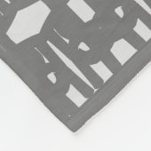 Elegantes, grau geometrisches Muster Fleecedecke (Ecke)