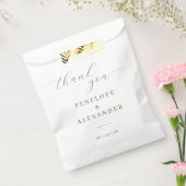 Elegantes Grau Grün Kalligrafie Geschenktütchen (Versiegelt)