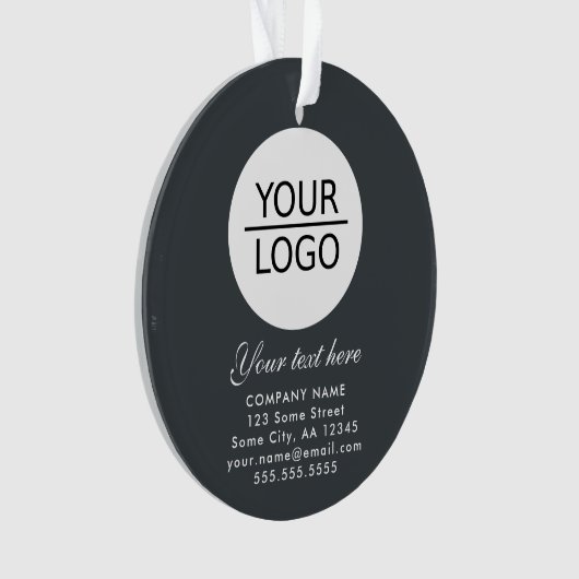 Elegantes Grau Hinzufügen einer benutzerdefinierte Ornament (Vorderseite)