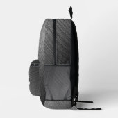 Elegantes, grau-minimalistisches, modernes Logo Bedruckter Rucksack (Rechts)