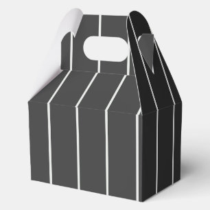 Elegantes Grau-Weißes Karo-Muster Geschenkschachtel